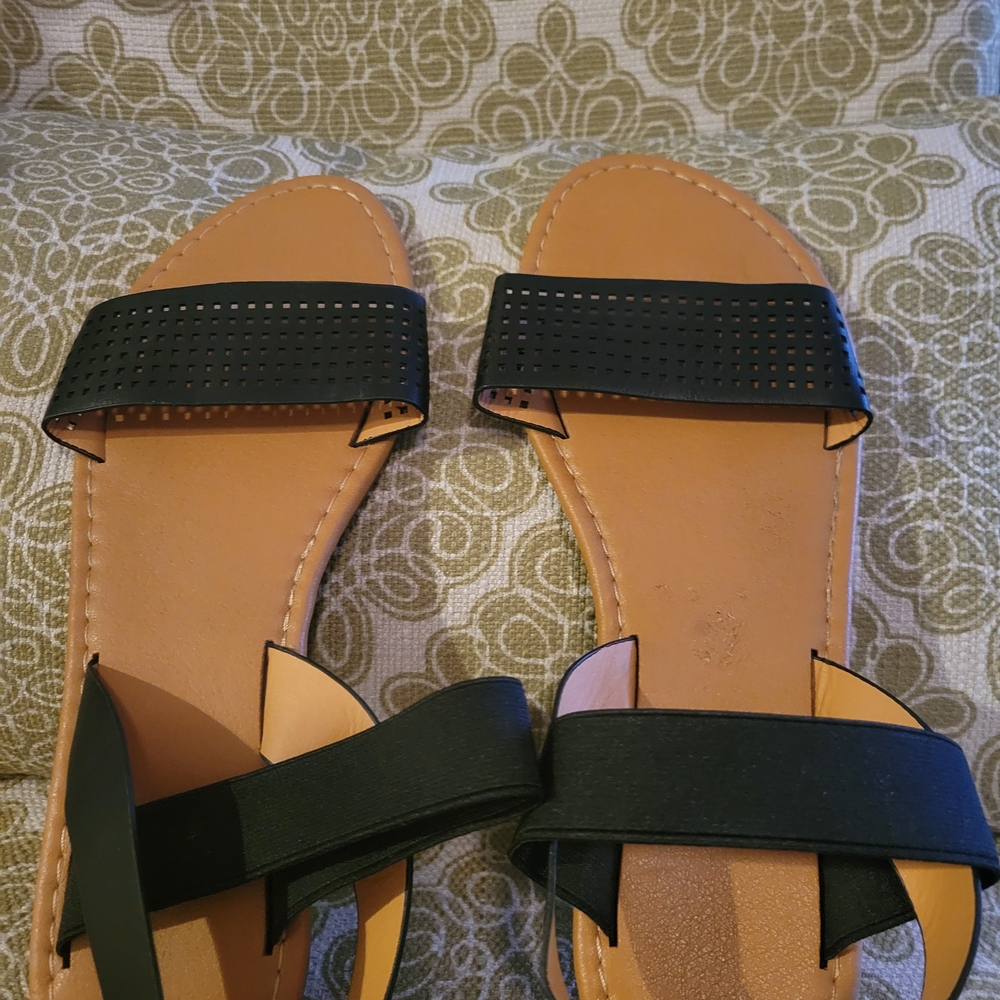 Women's Black Slide Sandals - Comfortable Summer Flats